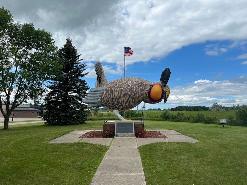 Prairie Chicken Statue, Rothsay, MN Prairie Chicken Statue, Rothsay, MN