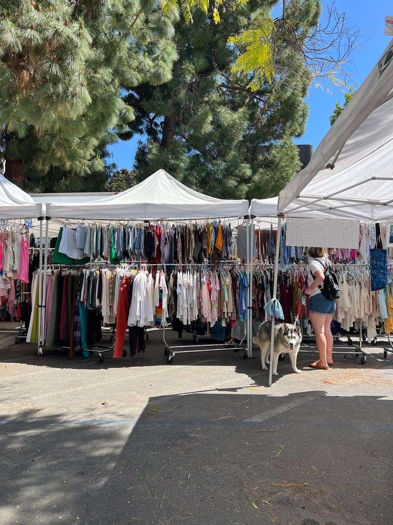 Racks of Vintage Clothing Racks of Vintage Clothing