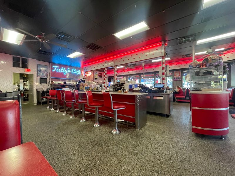 Retro Charm, Booths, and Glowing Decor