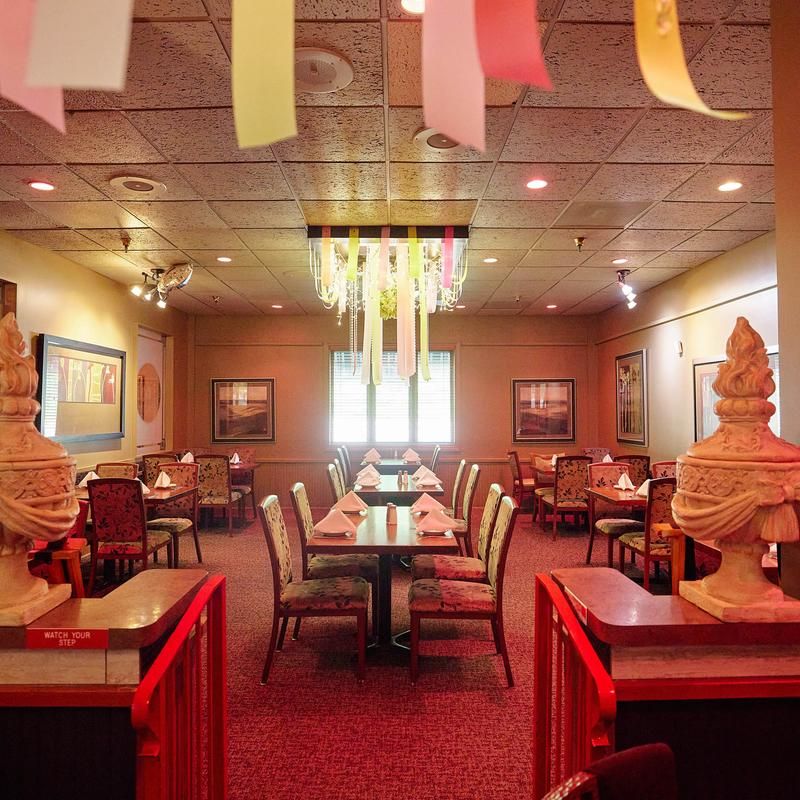 Ribbons, Booths, and a Chiefs Chandelier Ribbons, Booths, and a Chiefs Chandelier