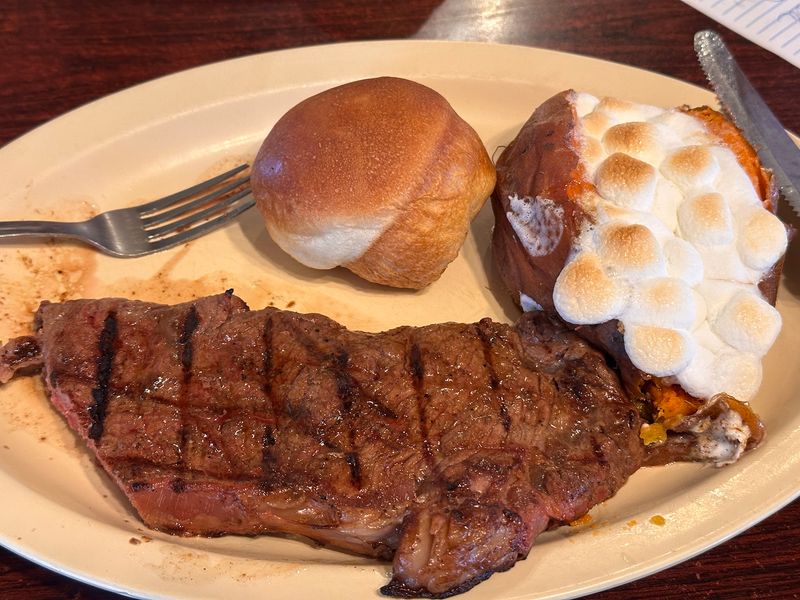 Ribeyes, Strips, and Loaded Sweet Potatoes Ribeyes, Strips, and Loaded Sweet Potatoes