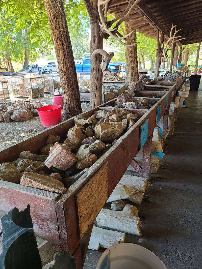 Row After Row of Rough Stone Outside Row After Row of Rough Stone Outside