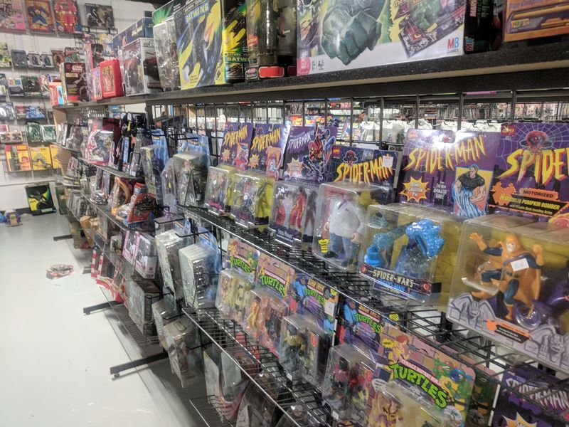 Rows of Plastic Heroes and Vintage Figures Rows of Plastic Heroes and Vintage Figures