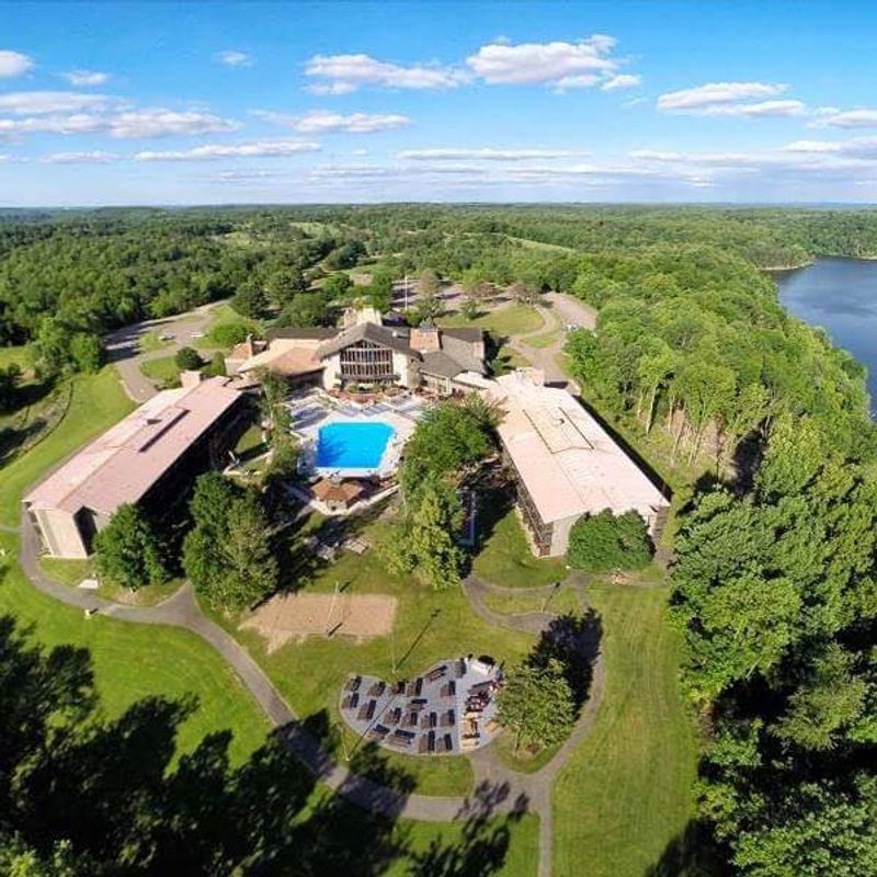 Salt Fork Lodge and Its Giant Timber Beams