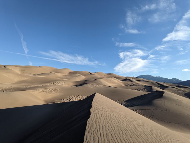 Sandboarding at Great Sand Dunes National Park, Colorado, Mosca, Colorado