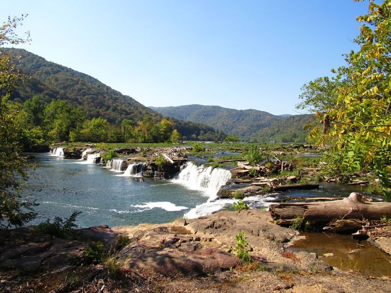 Sandstone Falls Boardwalk, Hinton, West Virginia