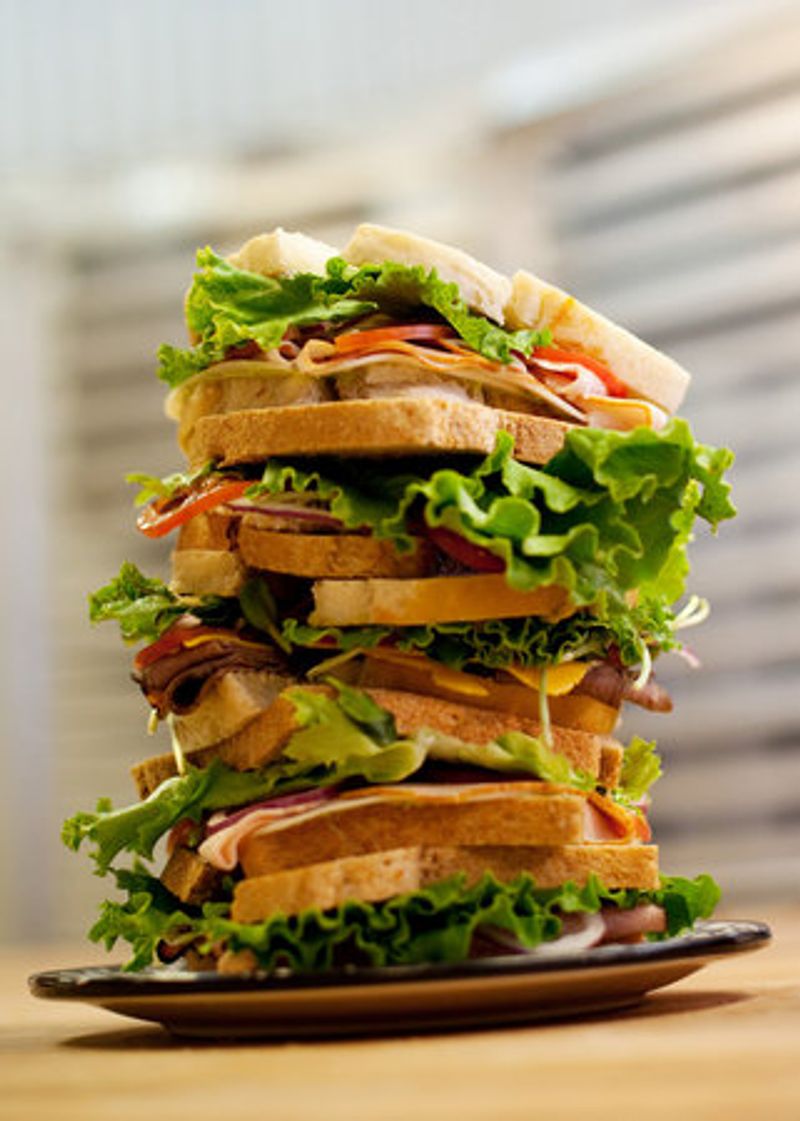 Sandwiches Built On Bread Baked Steps Away