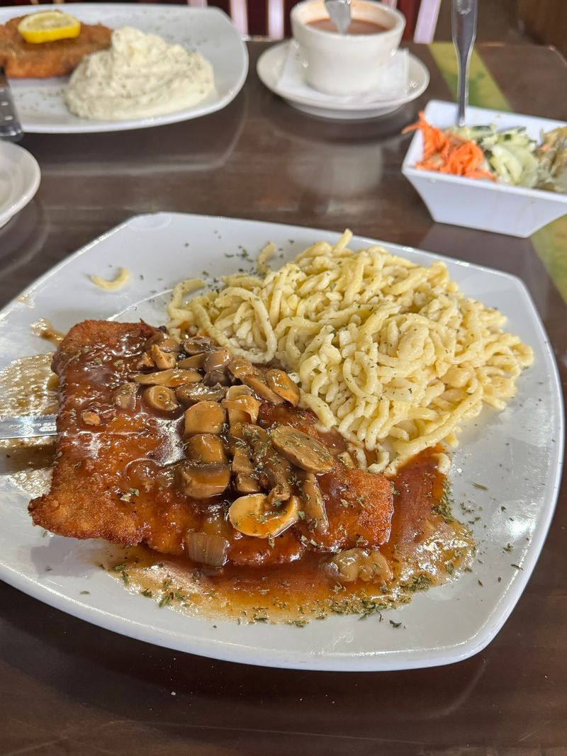 Schnitzel, Spaetzle, and Sauerbraten