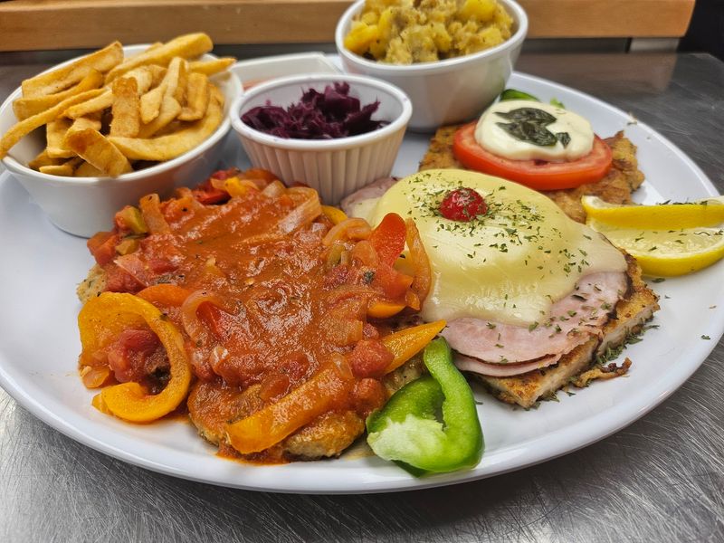 Schnitzel and Hearty Bistro Plates Schnitzel and Hearty Bistro Plates