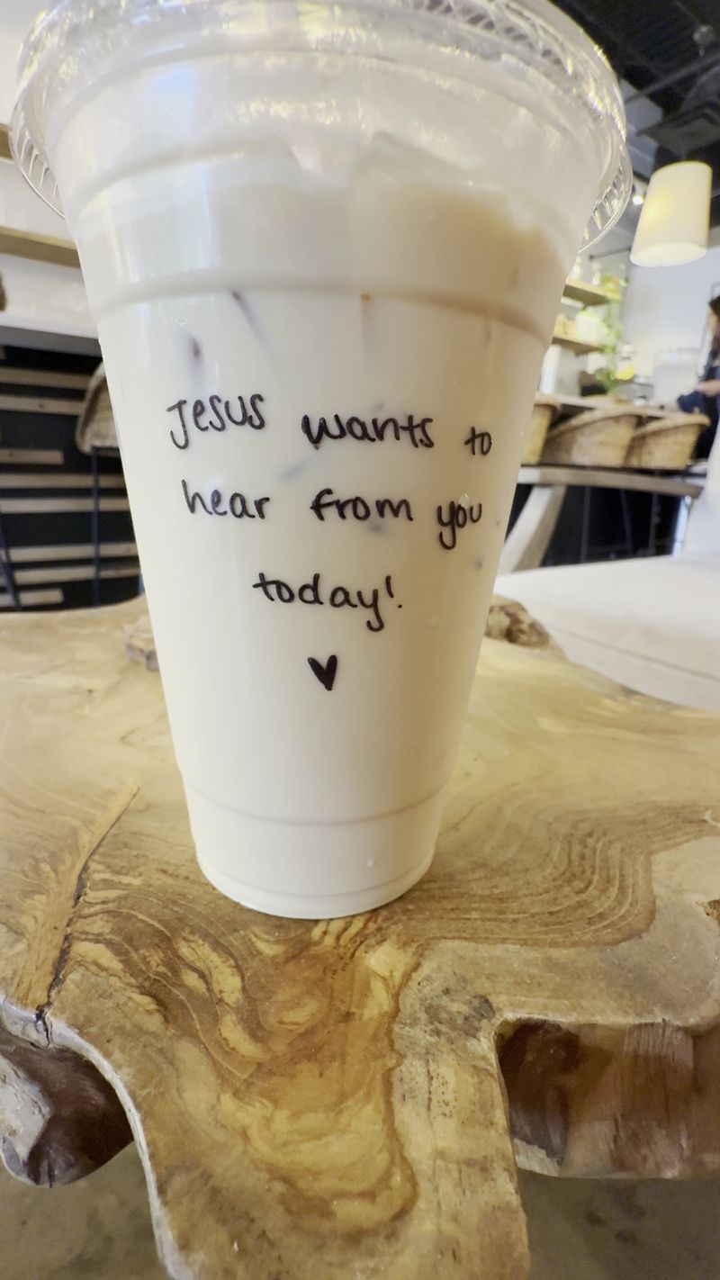 Scripture Written by Hand on Every Cup Scripture Written by Hand on Every Cup