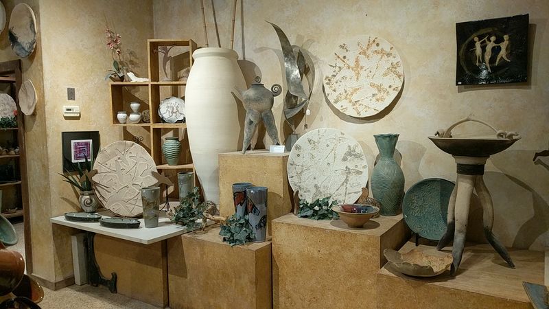 Shelves Full of Handmade Treasures