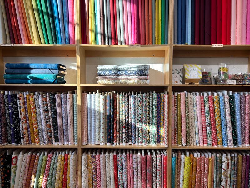 Shelves Stacked With Color and Possibility