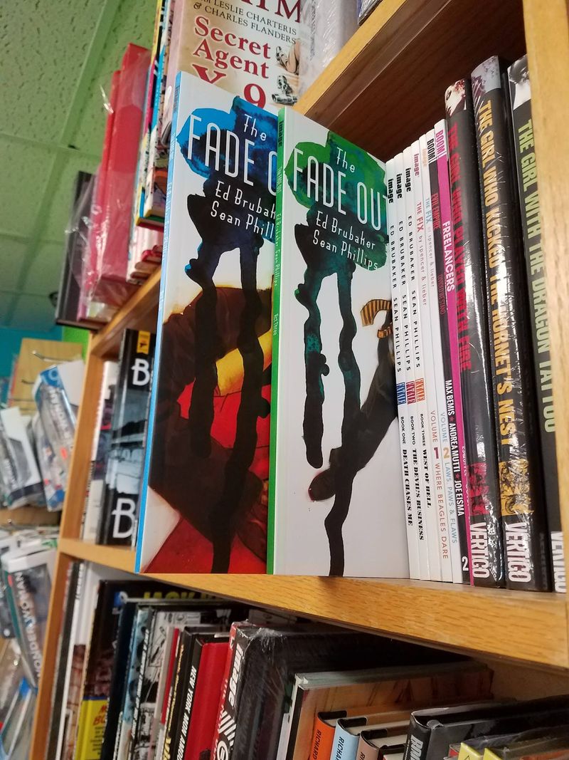 Shelves Stacked With Trades and Graphic Novels Shelves Stacked With Trades and Graphic Novels