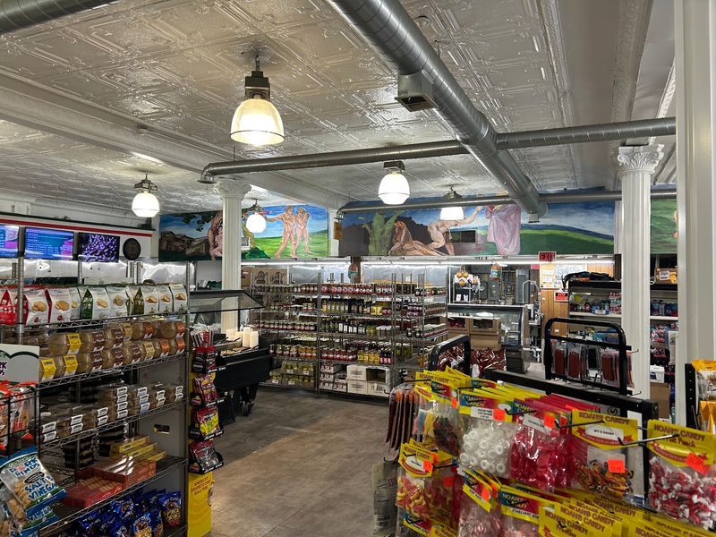 Shelves Stocked Like an Old Italian Market Shelves Stocked Like an Old Italian Market