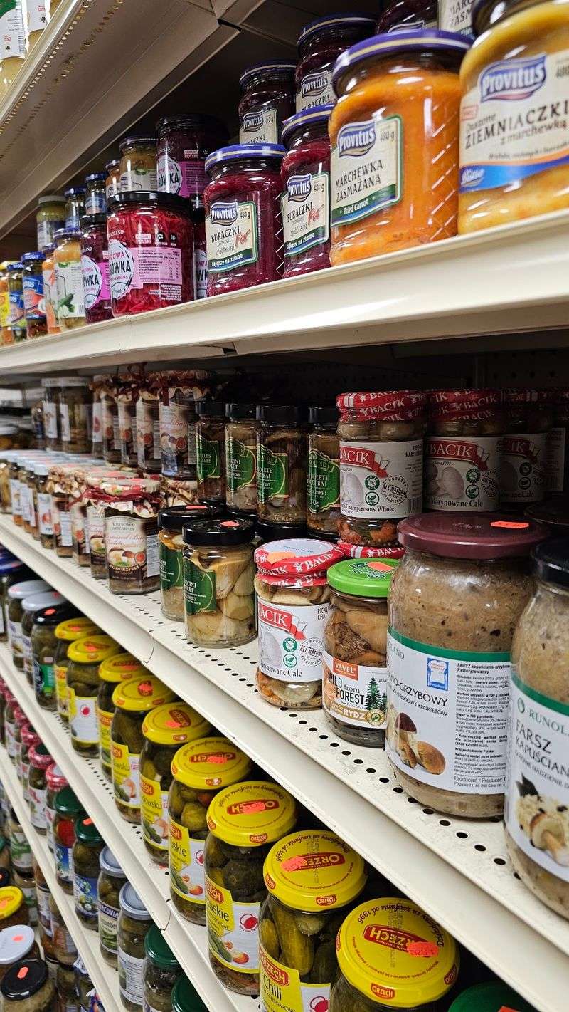 Shelves Stocked With Imports