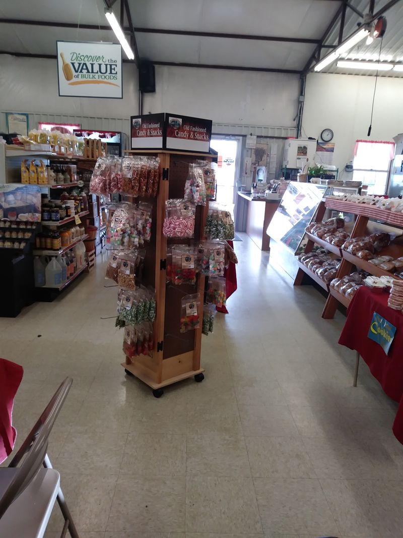 Shelves of Jams, Honey, and Handmade Goods