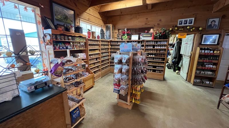 Shelves of Jams, Salsas, and Garden Goods Shelves of Jams, Salsas, and Garden Goods