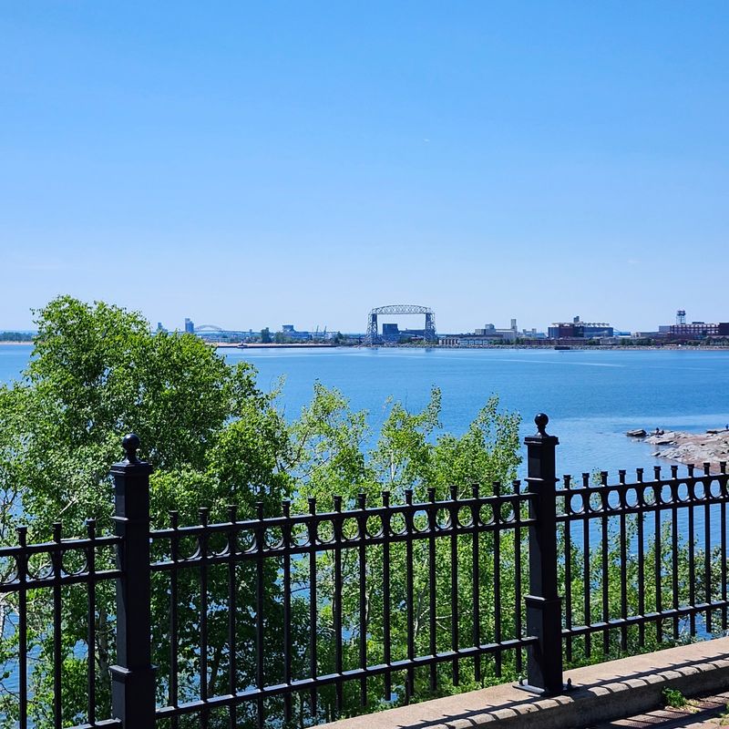 Shoreline Paths, Sea Glass, and Lift Bridge Views