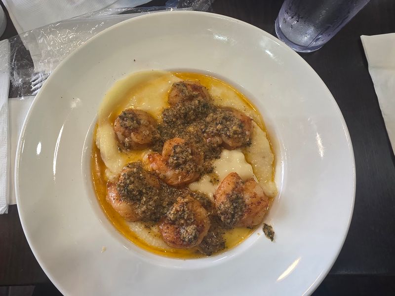 Shrimp, Grits, and Salmon Cakes
