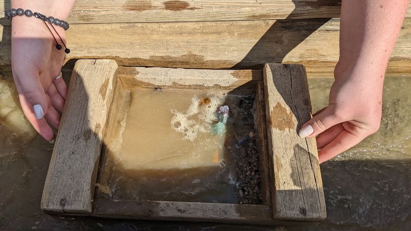 Sifting Through Sand at the Water Trough