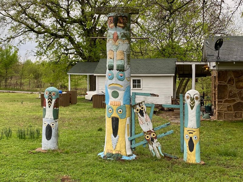 Smaller Totems Scattered Through the Grounds Smaller Totems Scattered Through the Grounds