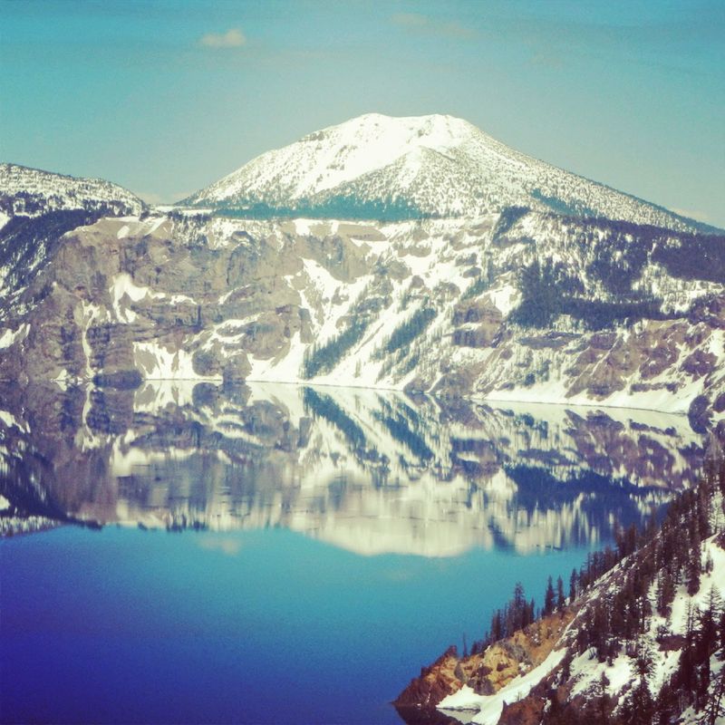 Snowshoeing and Scenic Hiking at Crater Lake, Oregon, Crater Lake National Park, Oregon
