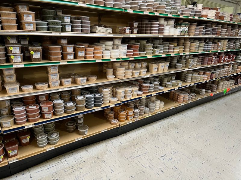 Spice Shelves That Go On and On Spice Shelves That Go On and On