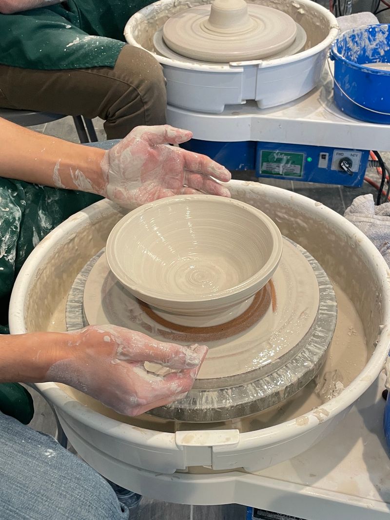 Start with centering the clay, not a perfect bowl