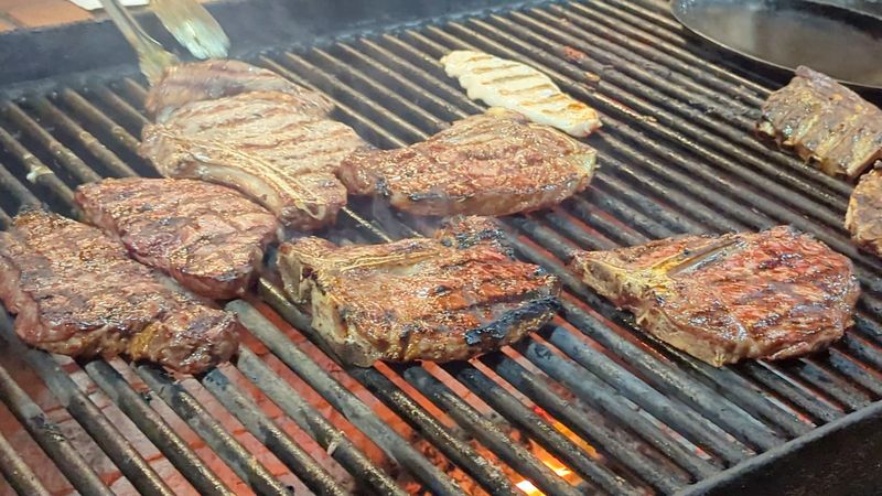 Steaks Over Open Mesquite Flame Steaks Over Open Mesquite Flame
