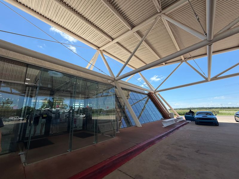 Steel, Glass, and a Bold Roadside Design Steel, Glass, and a Bold Roadside Design