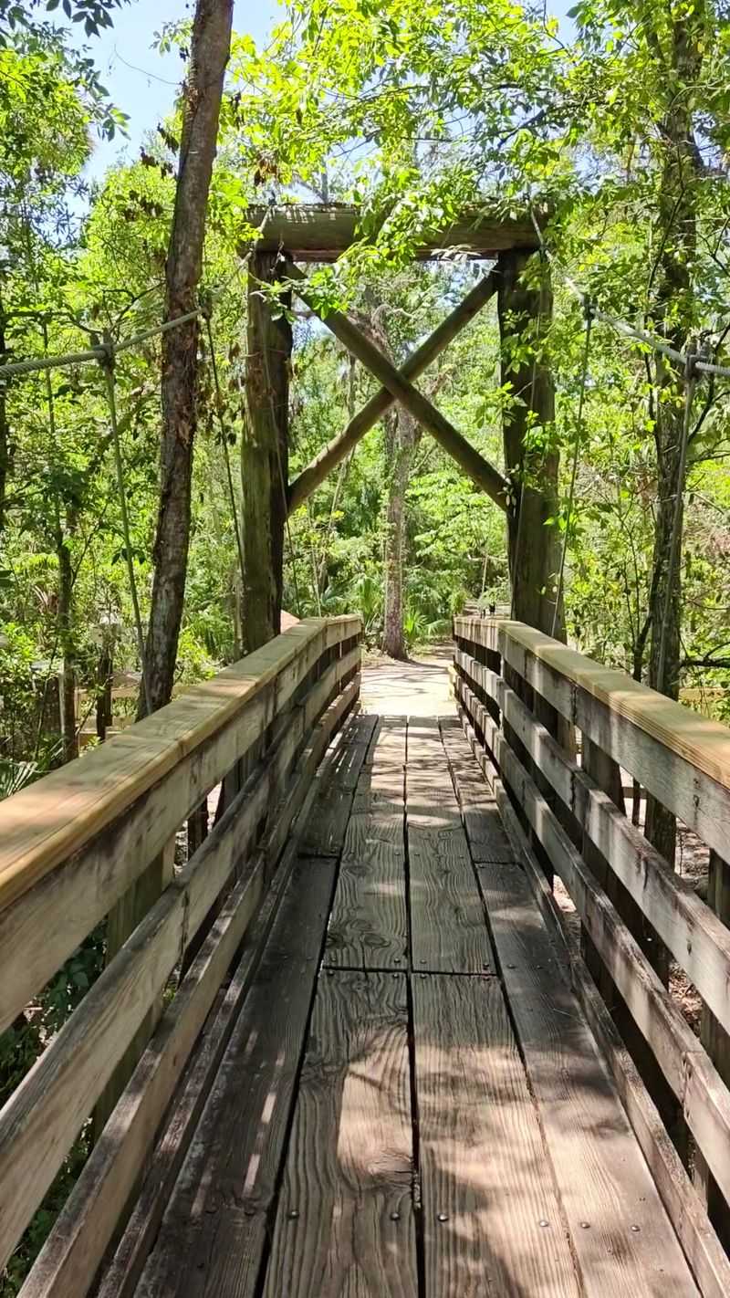 Steel cable Suspension Bridge, Thonotosassa, FL