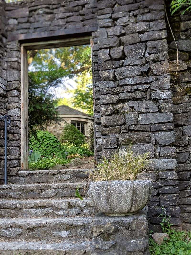 Stone Walls and Weathered Buildings