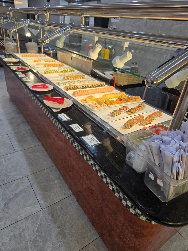Sushi, Soup, and a Long Buffet Line Sushi, Soup, and a Long Buffet Line
