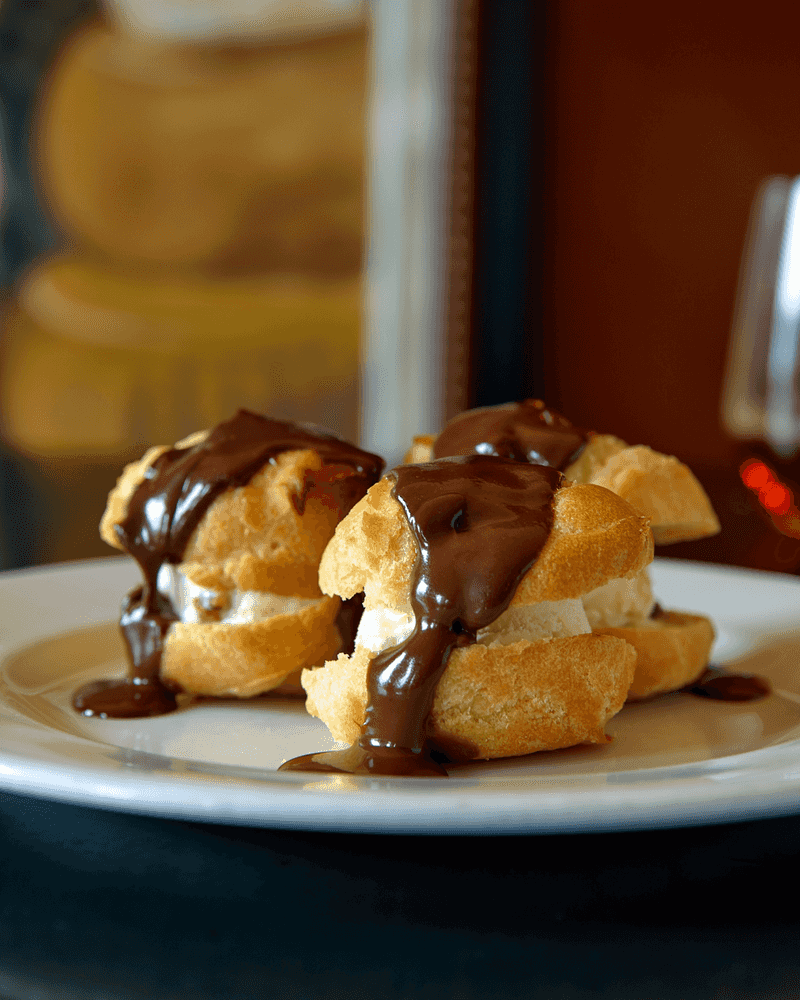 Sweet Endings: Profiteroles, Tiramisu, and Cheesecake