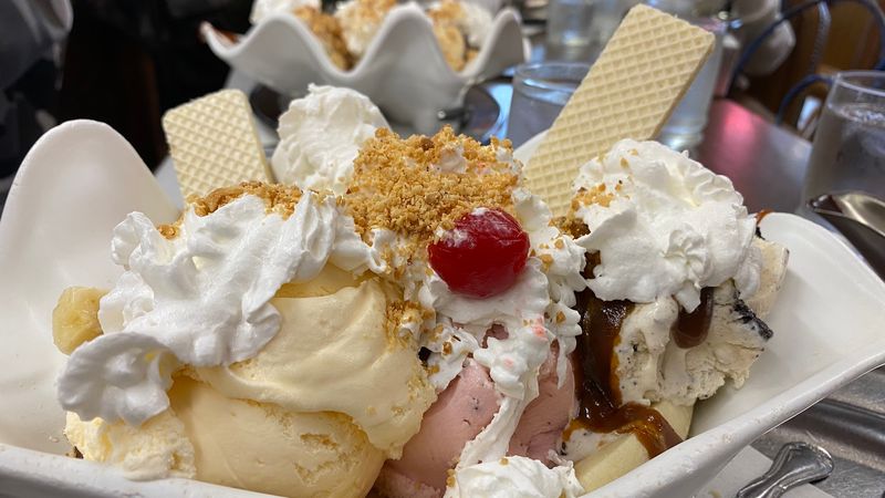 The Atomic Sundae and Its Famous Seashell Dish The Atomic Sundae and Its Famous Seashell Dish