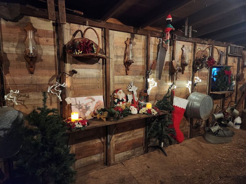 The Christmas Barn Sets The Mood
