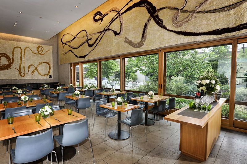 The Garden Restaurant at the Barnes Foundation, Philadelphia, Pennsylvania The Garden Restaurant at the Barnes Foundation, Philadelphia, Pennsylvania
