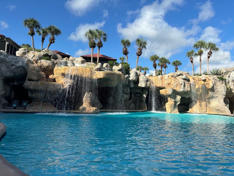 The Pool Scene, Waterfall and All