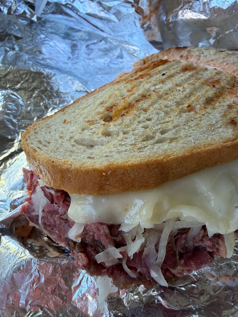 The Reuben Gets Pressed Until It Sizzles The Reuben Gets Pressed Until It Sizzles