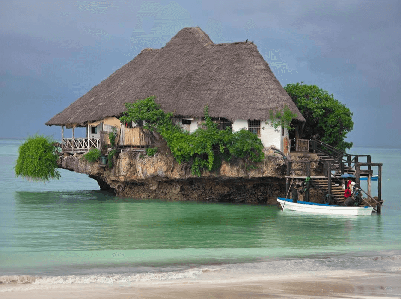 The Rock Restaurant, Zanzibar, Tanzania The Rock Restaurant, Zanzibar, Tanzania