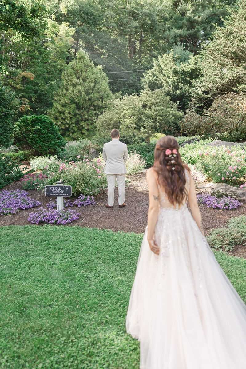 The Rose Garden Walk Before the Ceremony