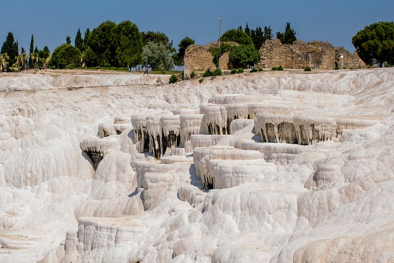 The Snow-White Travertine Terraces