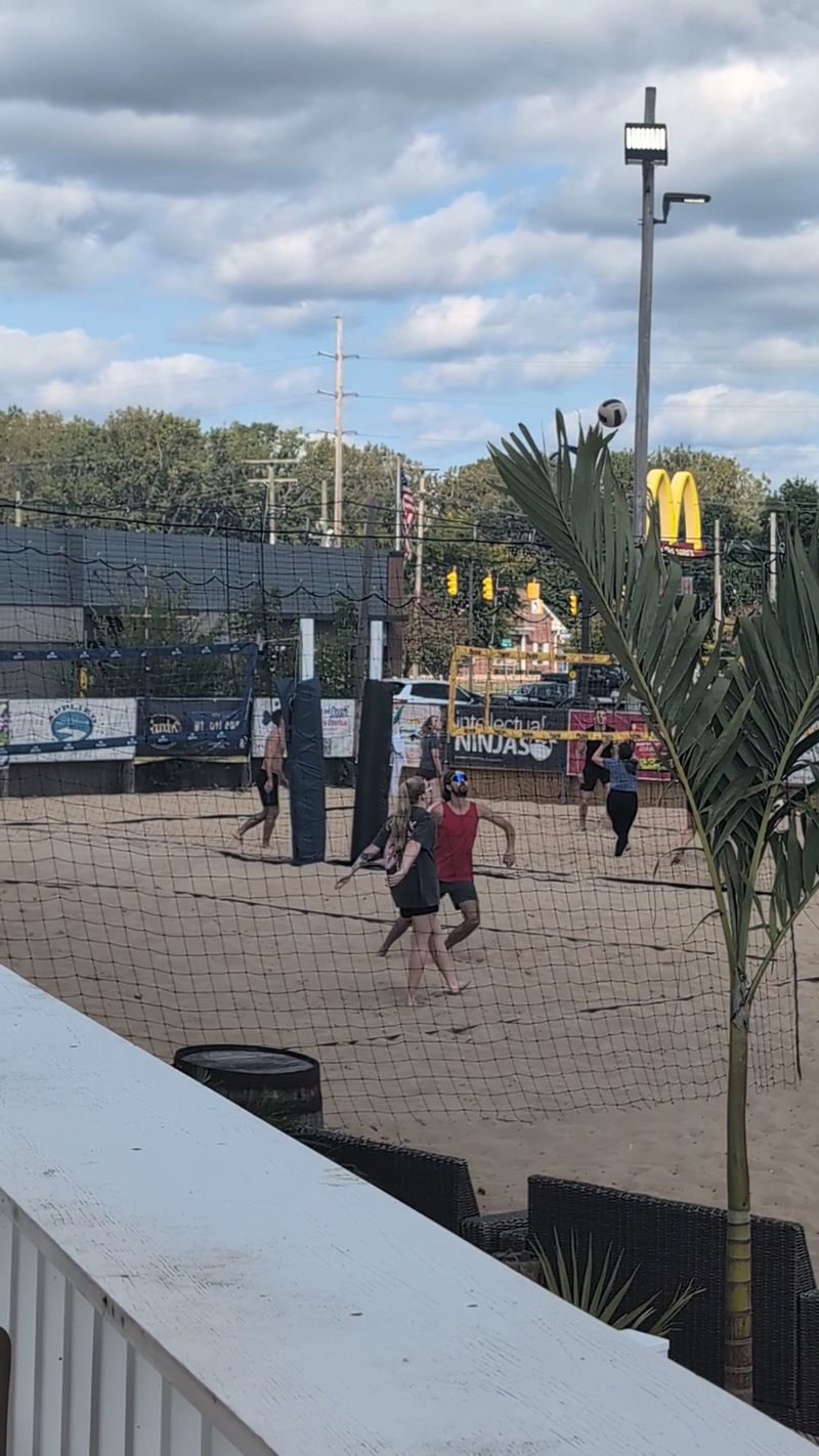 Three Beach Volleyball Courts Right Outside Three Beach Volleyball Courts Right Outside