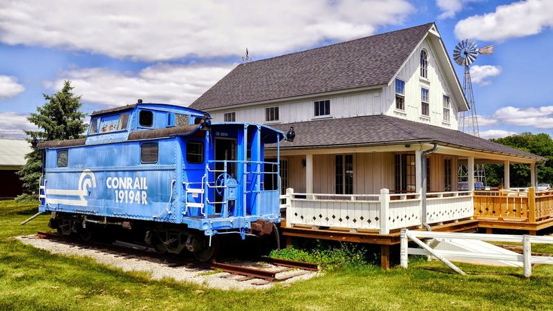 Tractor Tires, Swings, and a Caboose