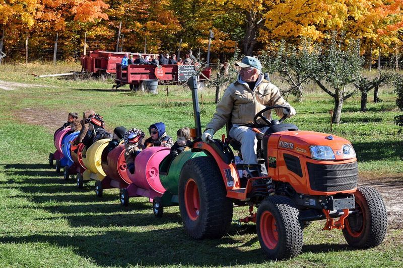 Tractor Wagons and a Kid-Sized Train Tractor Wagons and a Kid-Sized Train