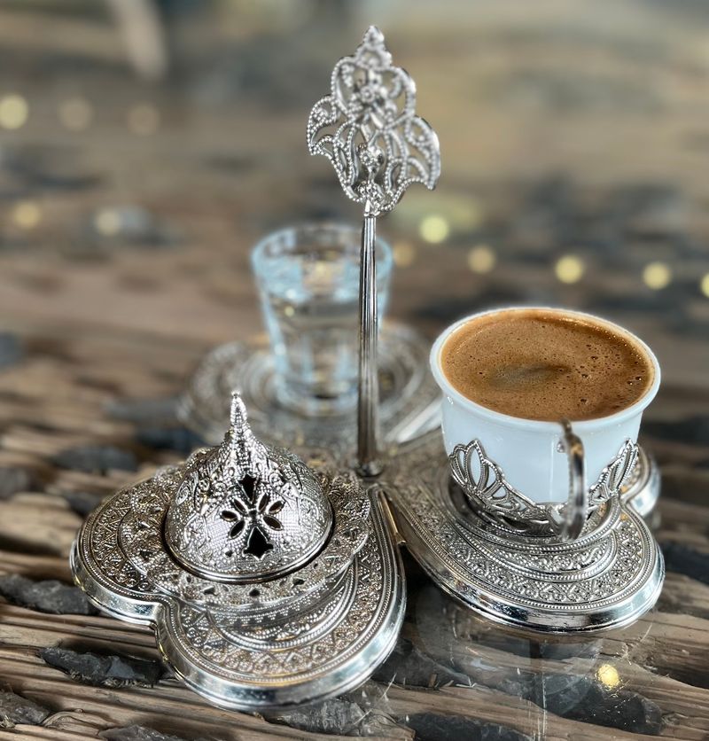 Turkish Coffee and Tulip-Glass Tea Turkish Coffee and Tulip-Glass Tea