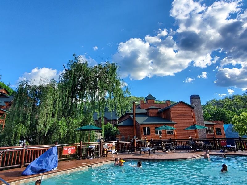 Two Outdoor Pools With Very Different Personalities Two Outdoor Pools With Very Different Personalities