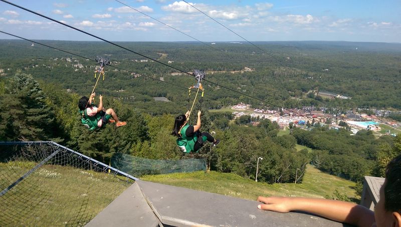 Two Zip Lines for Two Kinds of Courage Two Zip Lines for Two Kinds of Courage