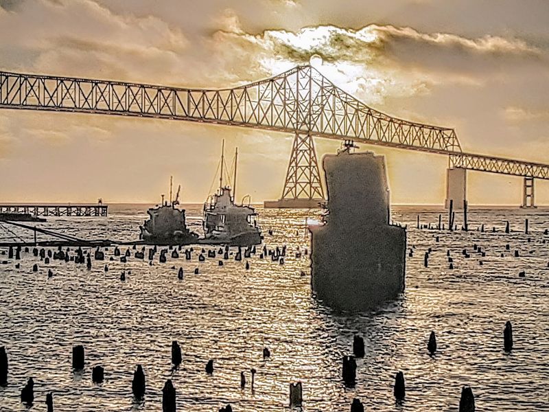 Under the Astoria-Megler Bridge