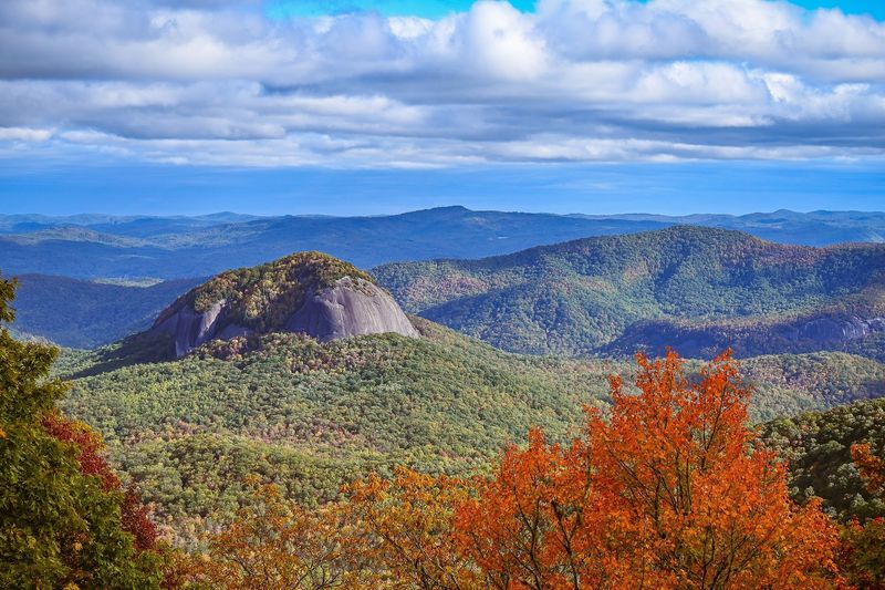 View Looking Glass Rock Overlook, Canton, NC
